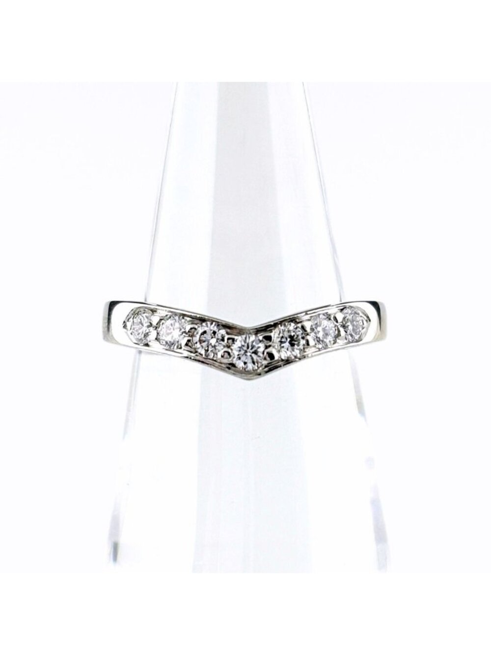Tiffany & Co Band Platinum Ring Pave Diamond
